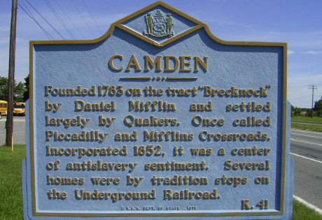 Camden Delaware sign.